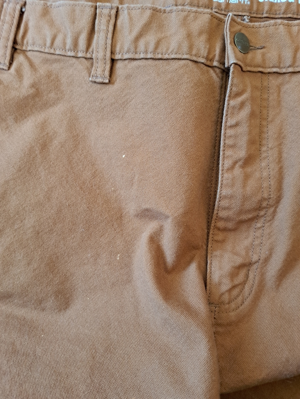 Carhartt Men’s Cotton Work Pants in Carhartt Brown Size 46 30 - Picture 6 of 7